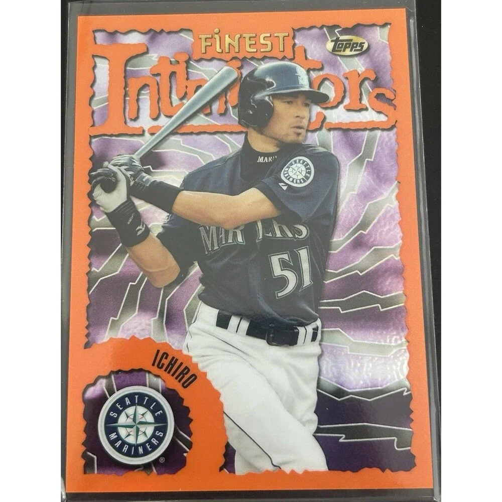 2016 Topps Finest 1996 Intimidators Orange SSP 09/25 Ichiro Suzuki  MARINERS